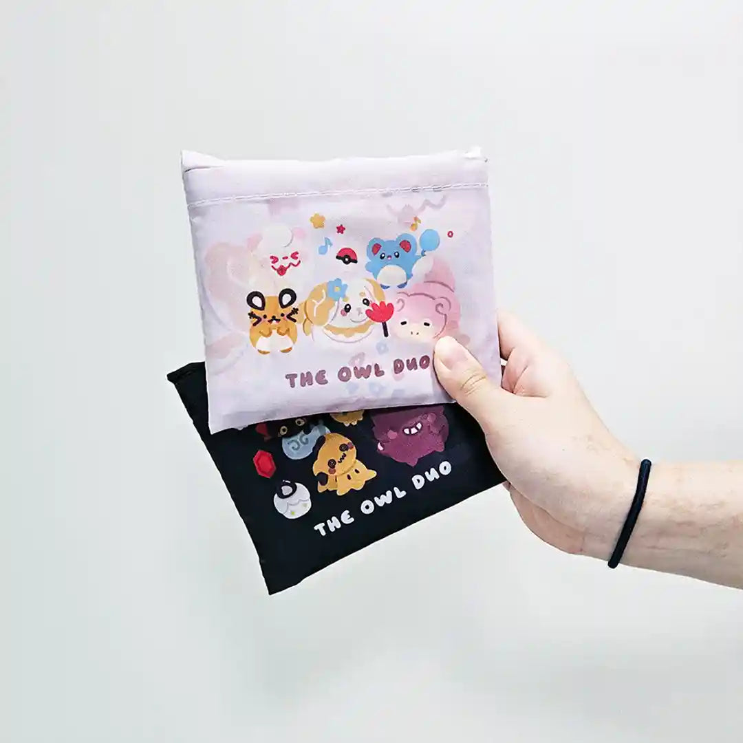 Pokemon Ghost, Fairy + Water Type Foldable Eco Bag