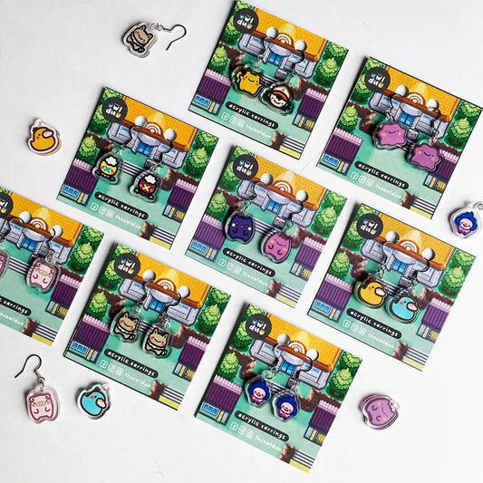 Pokemon Acrylic Earrings