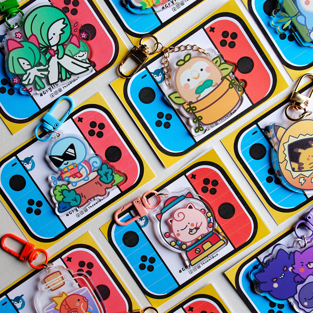 Pokemon Acrylic Keychains
