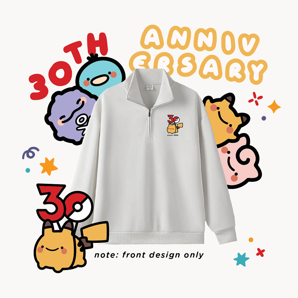 30th Anniversary Pikachu Quarter-zip Sweatshirt