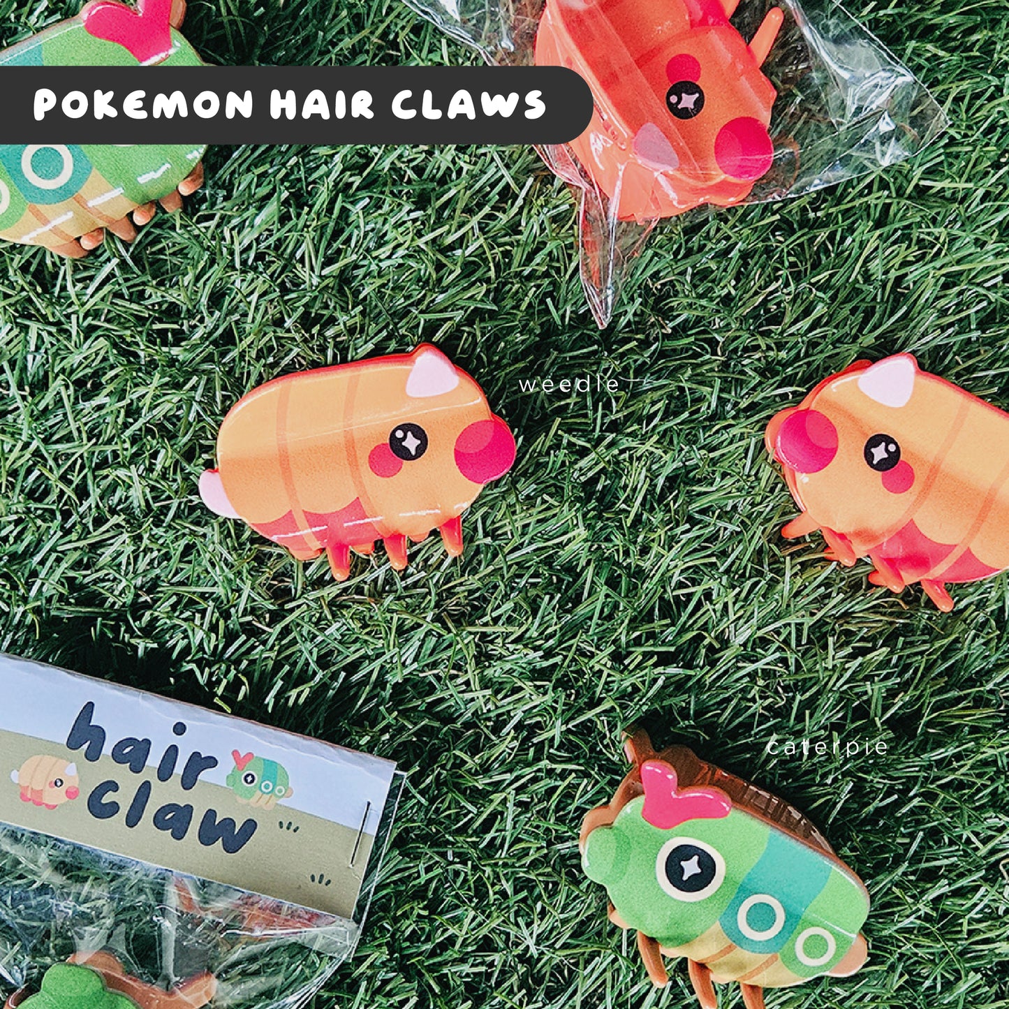 Pokemon Caterpie + Weedle Hair Claw