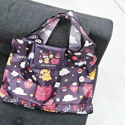 Pokemon Ghost, Fairy + Water Type Foldable Eco Bag