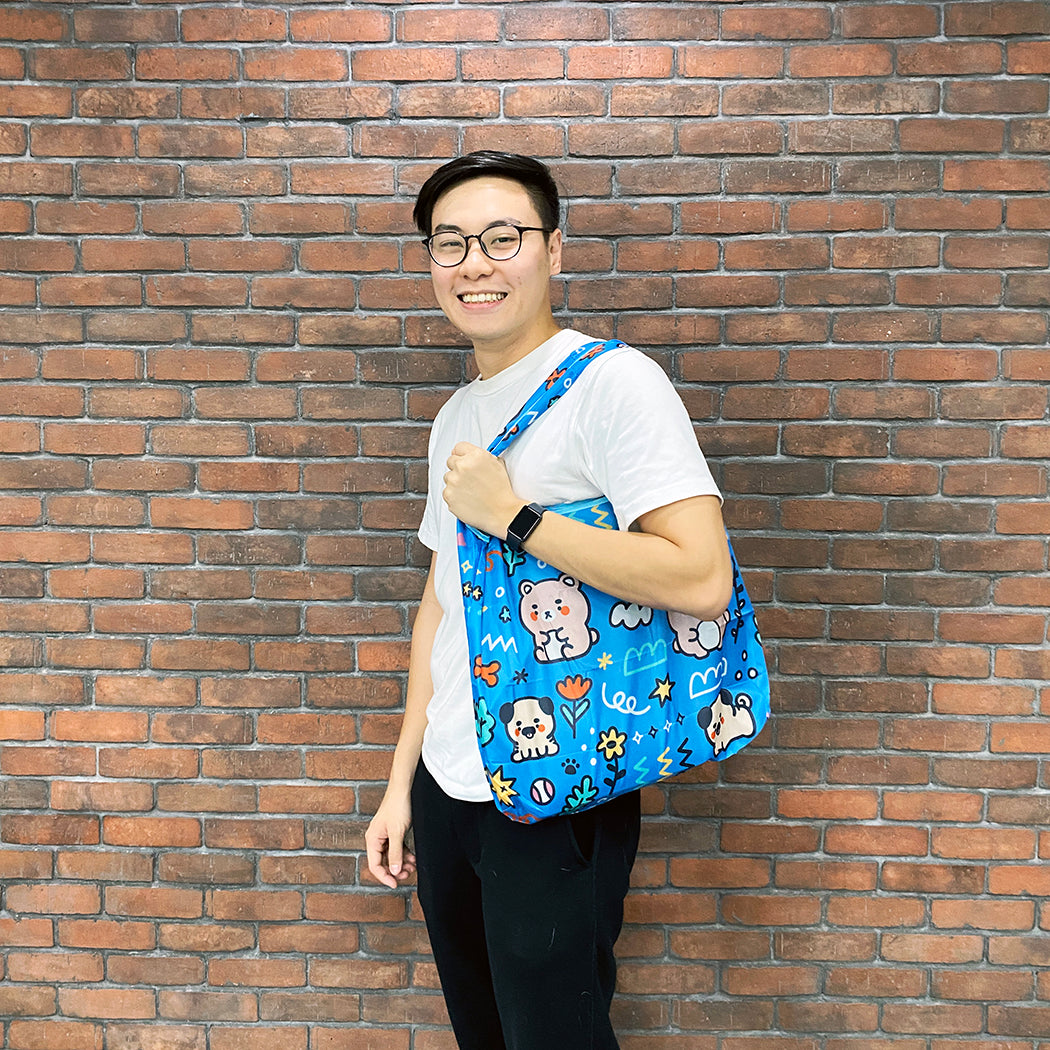 Owl Duo Foldable Eco Bag