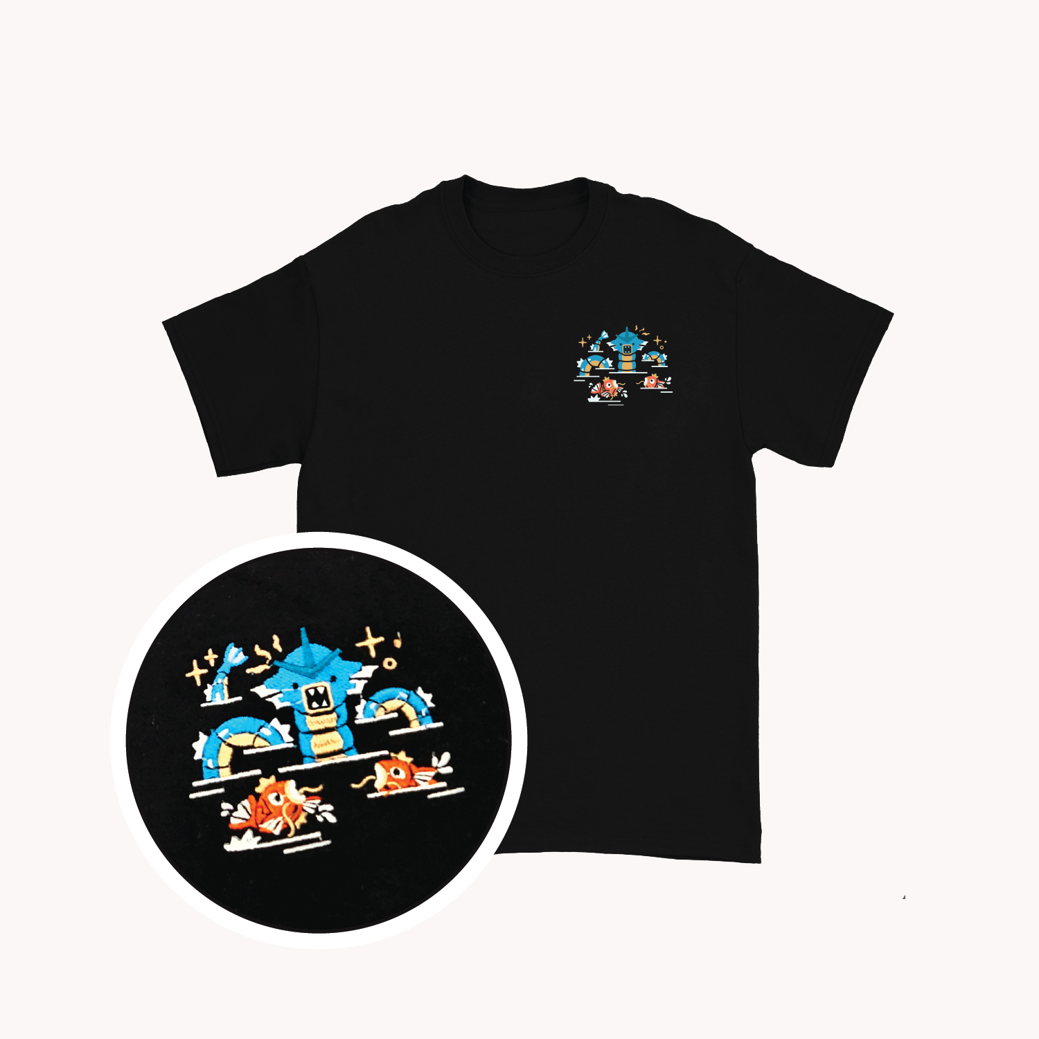 Gyarados Embroidered Shirt