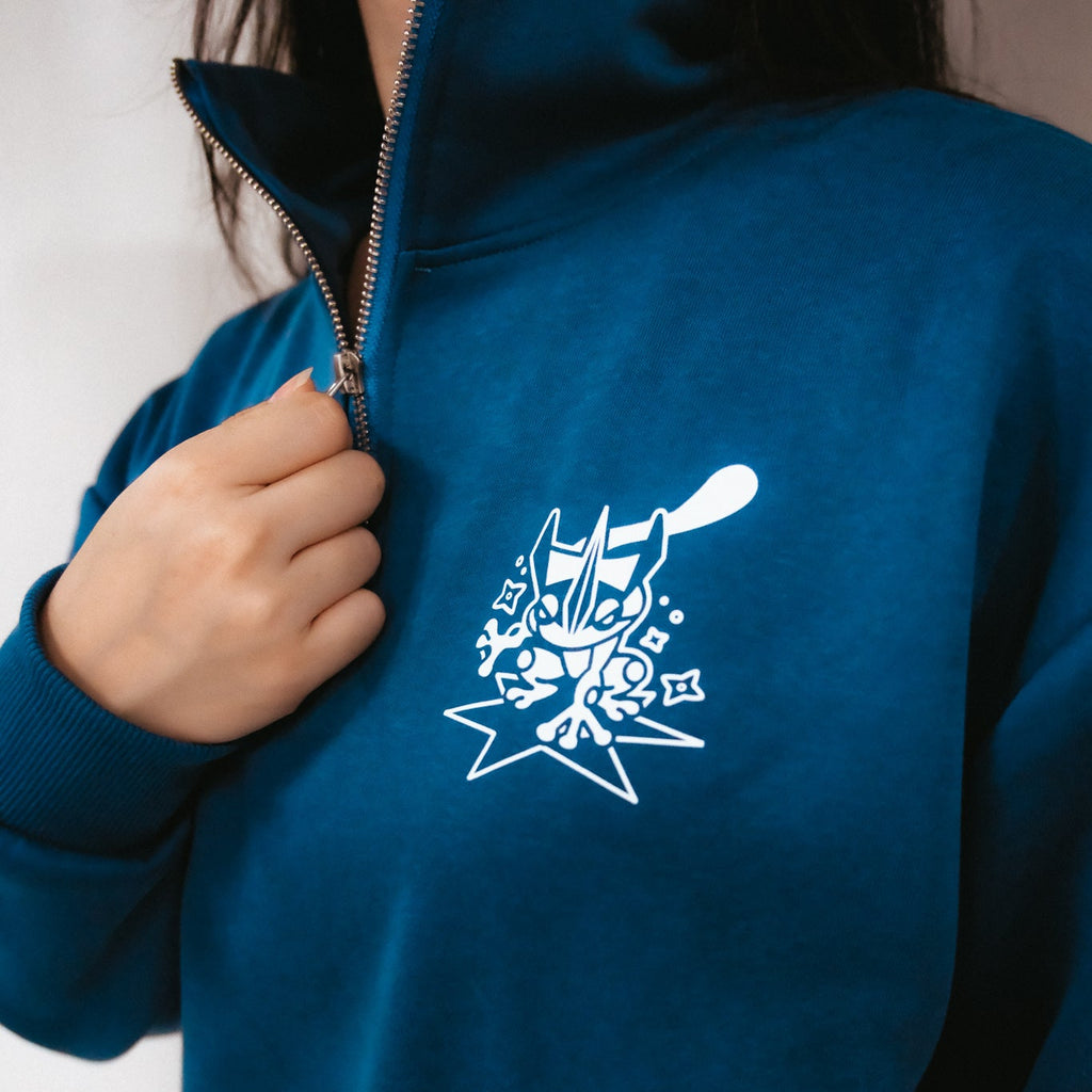 [PRE-ORDER] Mega Greninja Quarter-zip Sweatshirt