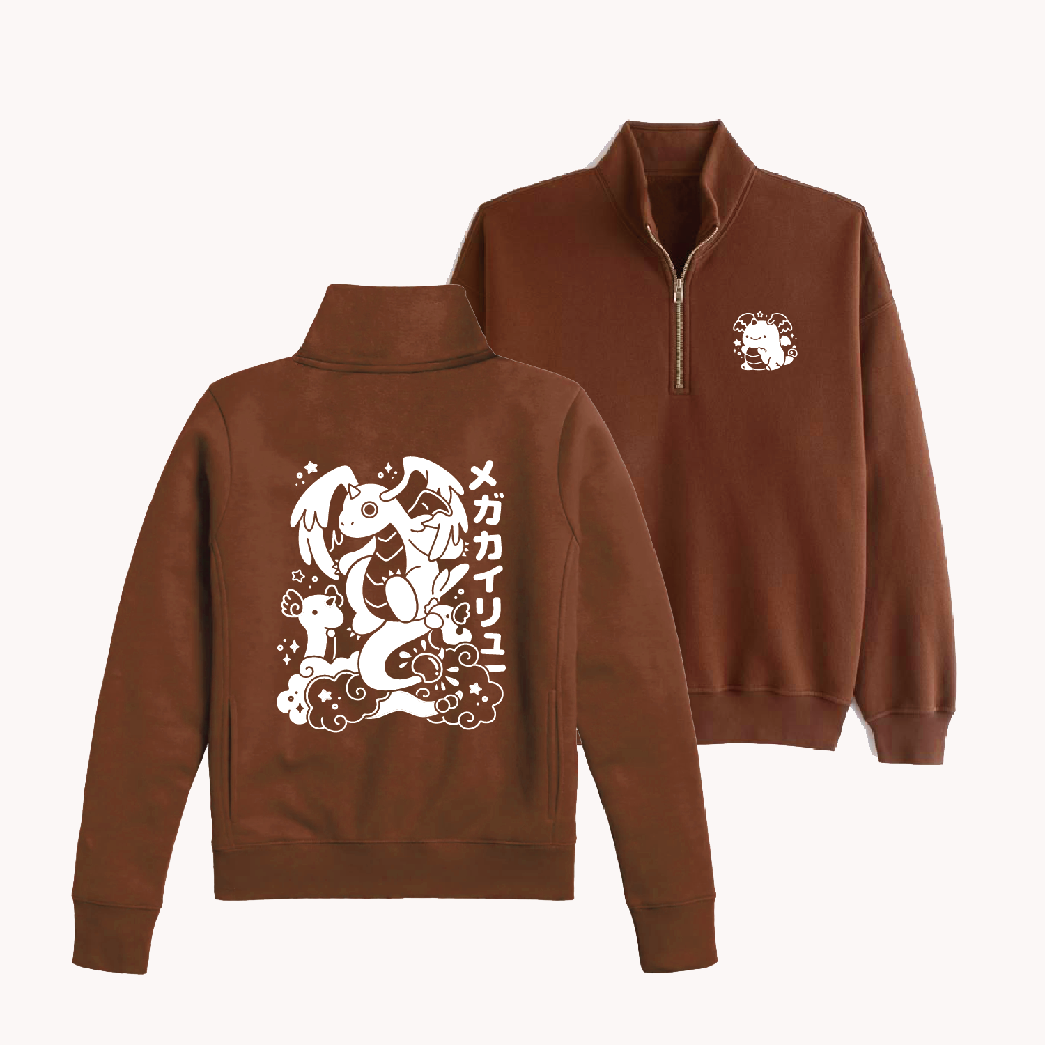 [PRE-ORDER] Mega Dragonite Quarter-zip Sweatshirt