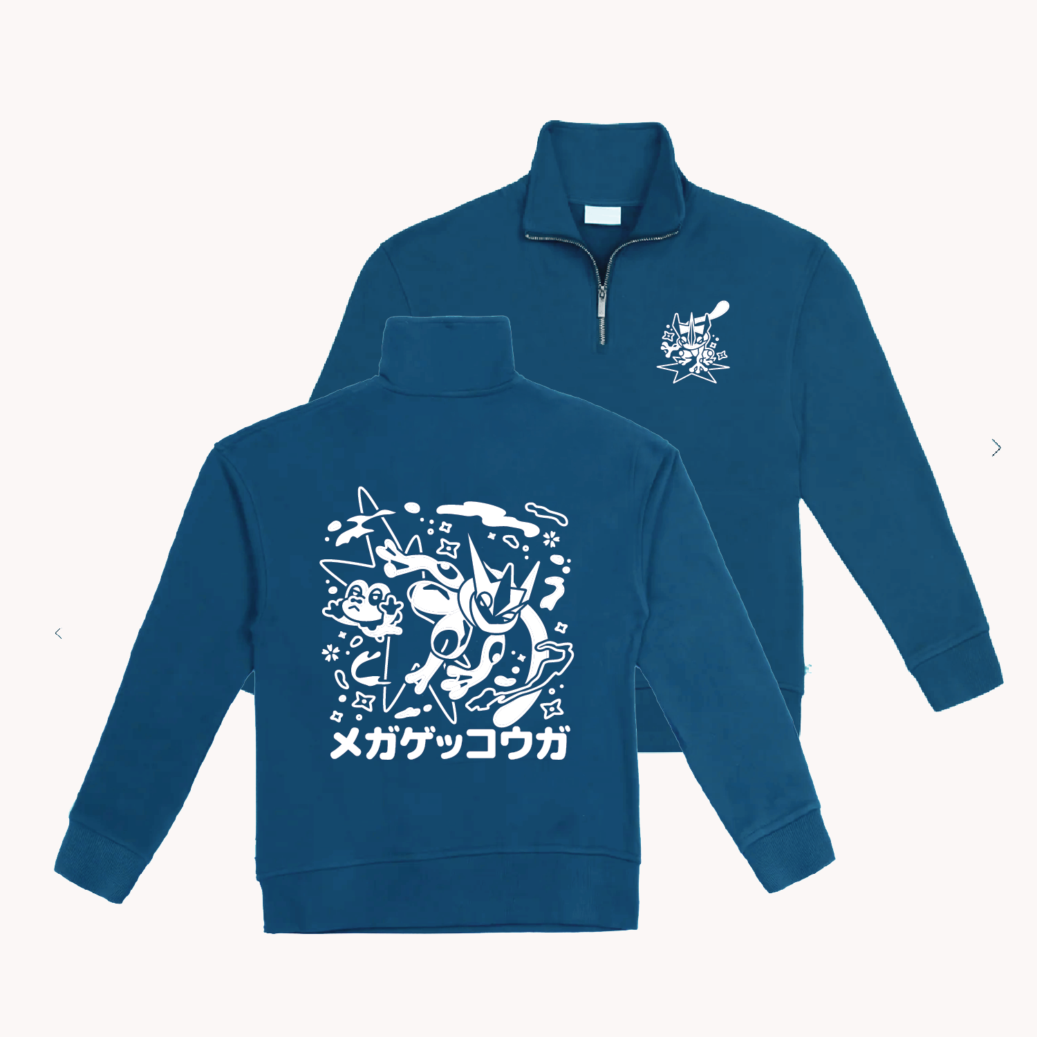 [PRE-ORDER] Mega Greninja Quarter-zip Sweatshirt