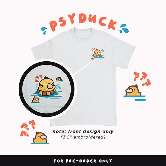 [PREORDER] Psyduck Embroidered Shirt