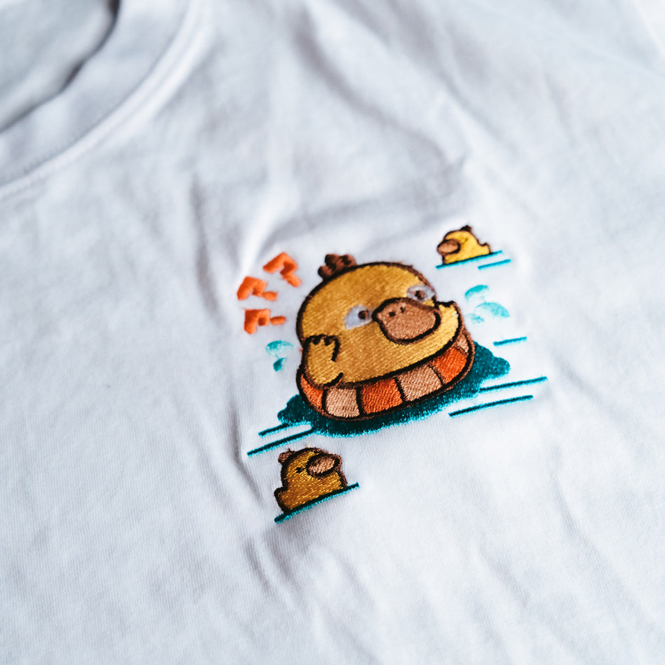 Psyduck Embroidered Shirt