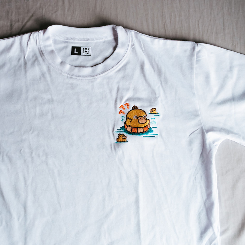 Psyduck Embroidered Shirt