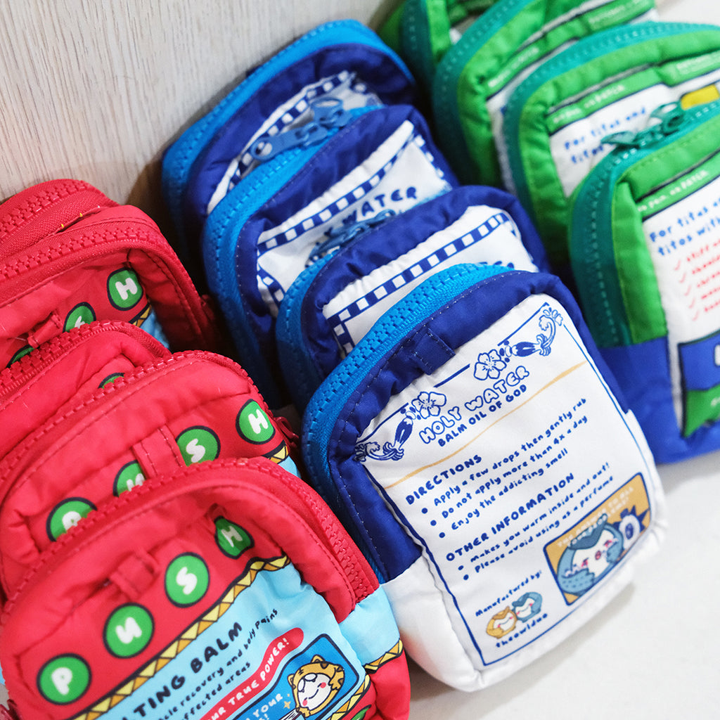 Pain Relief Puffy Pouch (Holy Water, Life Pas, Adulting Balm)