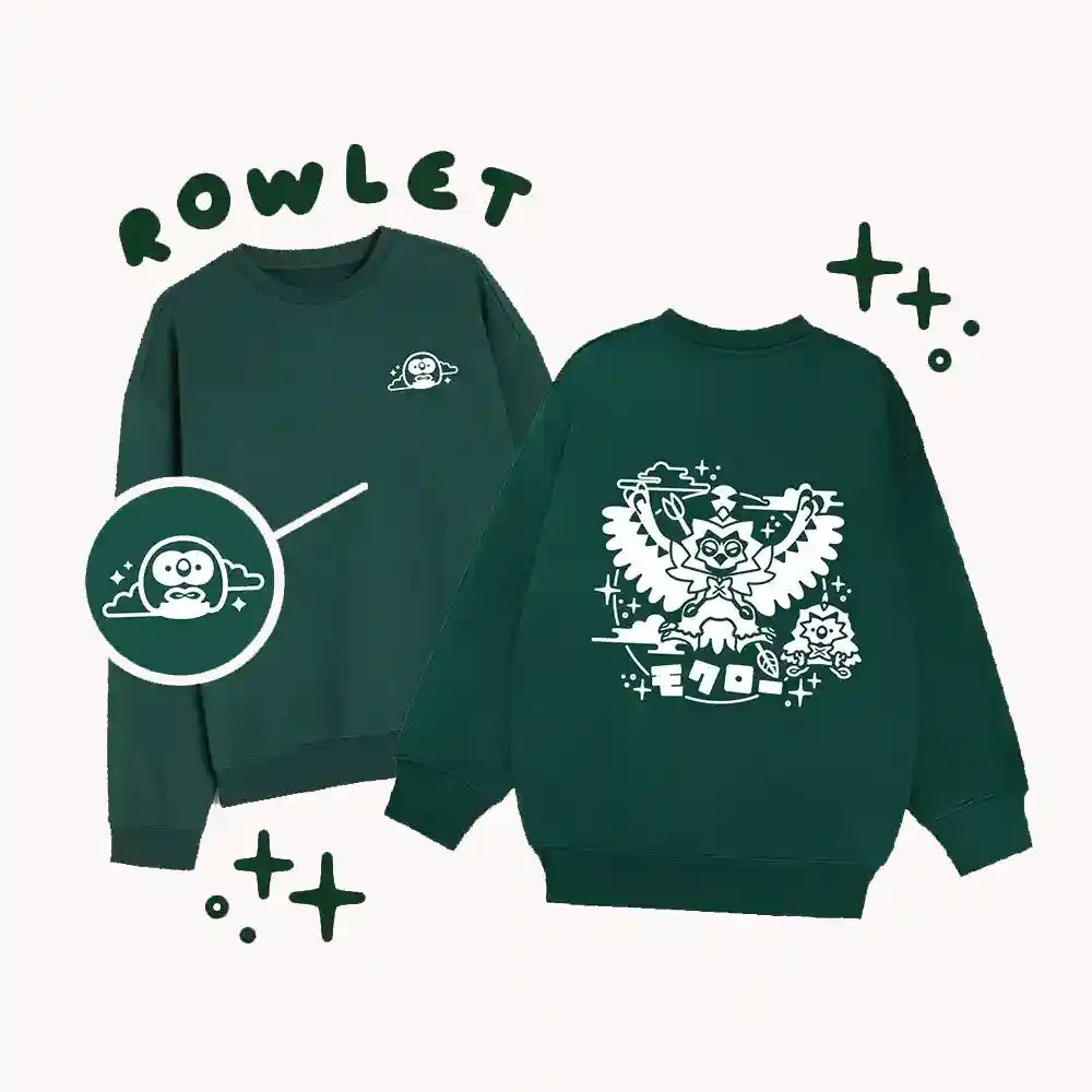 Rowlet Crew Neck Sweatshirt (Non-zip)