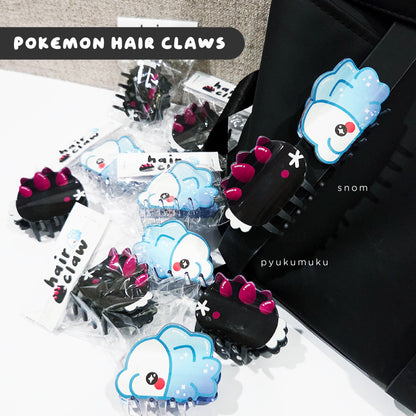 Pokemon Snom + Pyukumuku Hair Claw