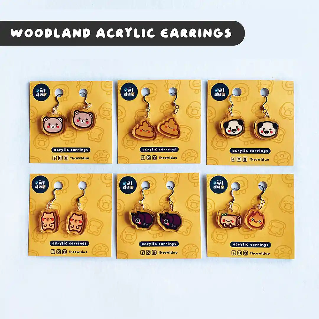 Woodland Acrylic Earrings
