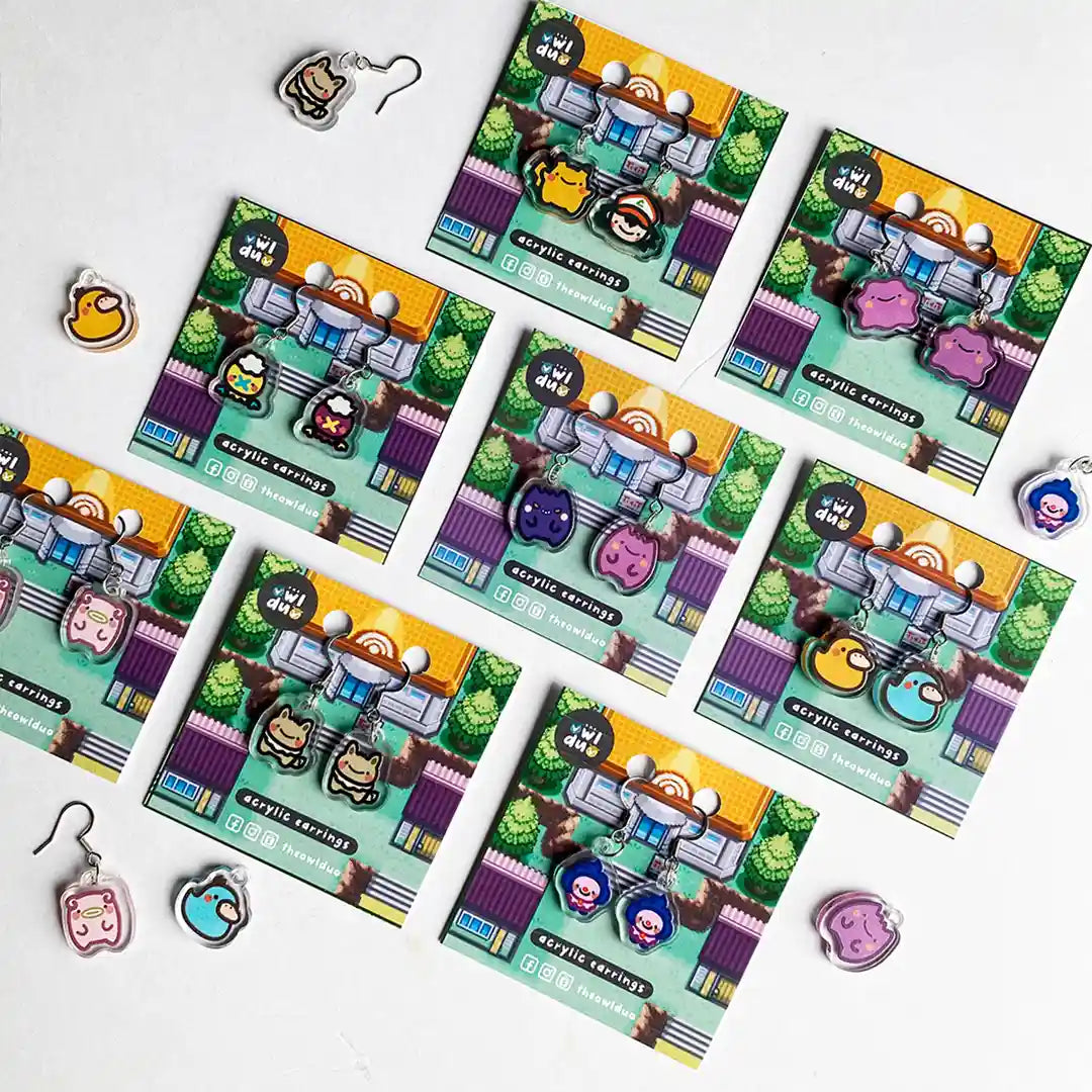 Pokemon Acrylic Earrings