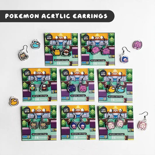 Pokemon Acrylic Earrings