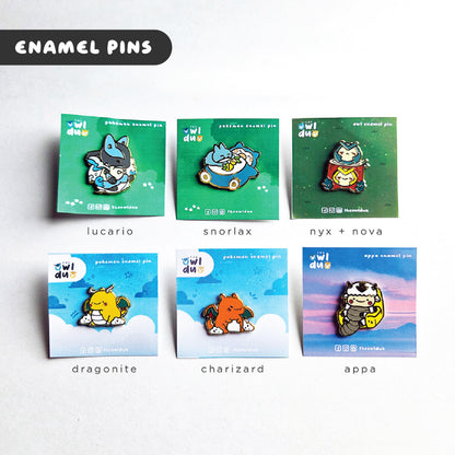 Pokemon and Avatar Enamel Pin