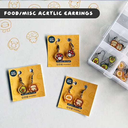 Food Acrylic Earrings