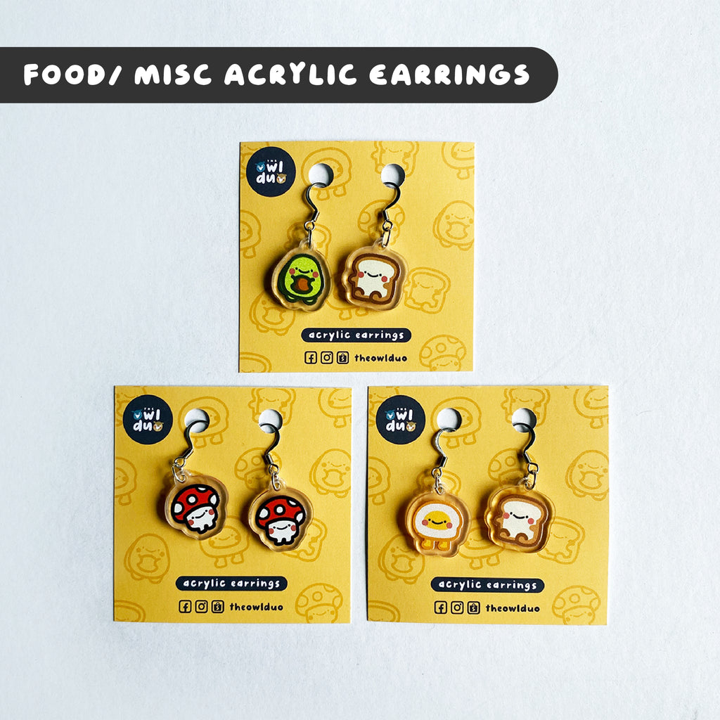 Food Acrylic Earrings