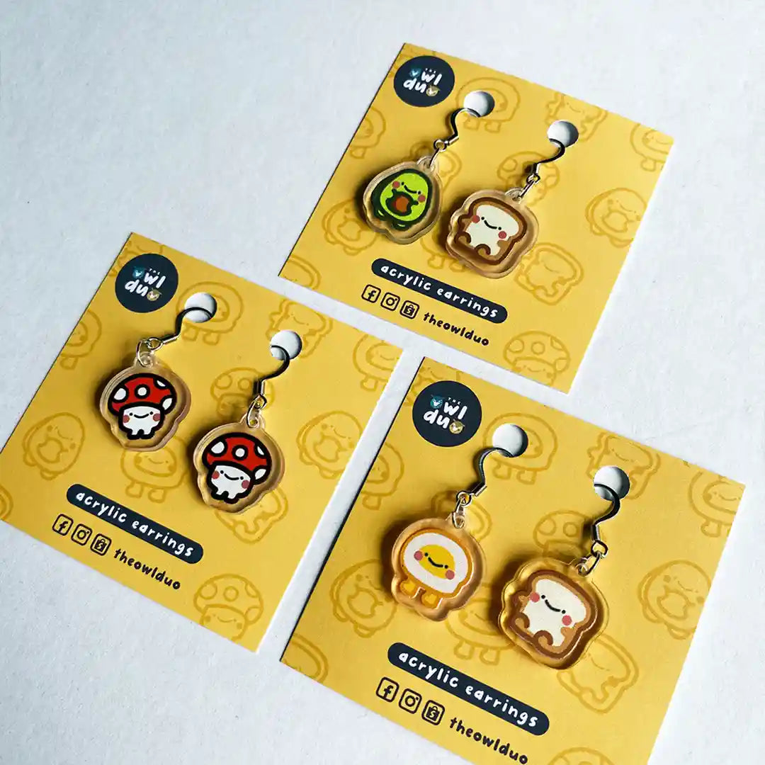 Food Acrylic Earrings