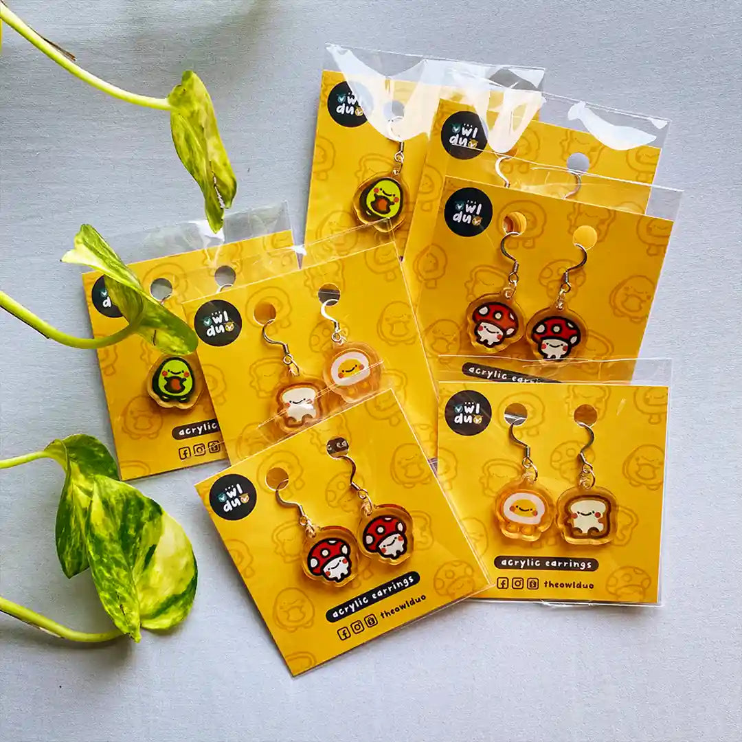 Food Acrylic Earrings