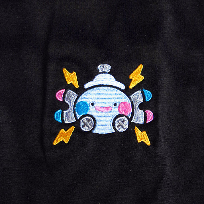 Magnemite Pokopia Embroidered Oversized Boxy Shirt