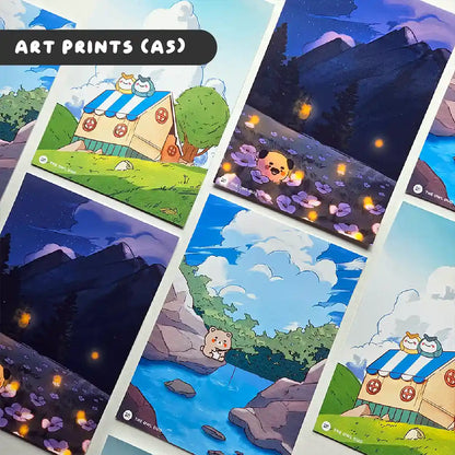 Treehouse Friends Art Print