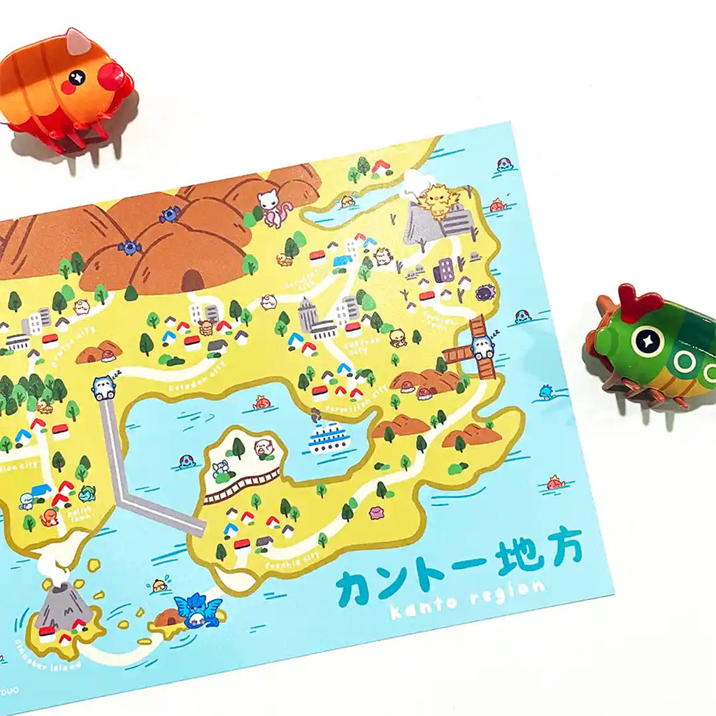 Pokemon Regions Art Print
