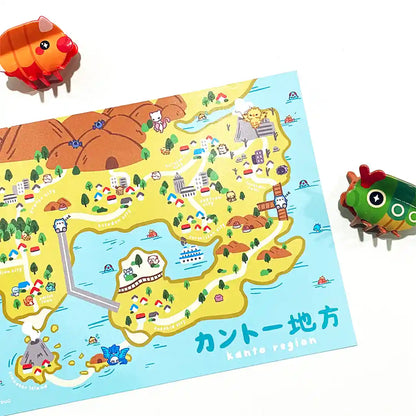 Pokemon Regions Art Print