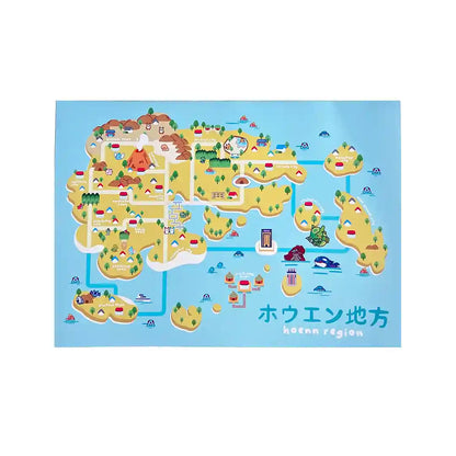 Pokemon Regions Art Print