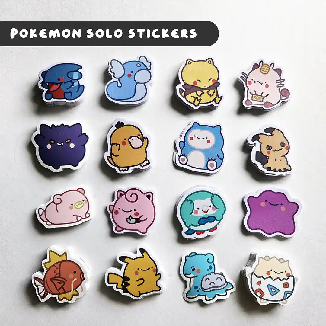 Pokemon Solo Stickers (Pt.1)