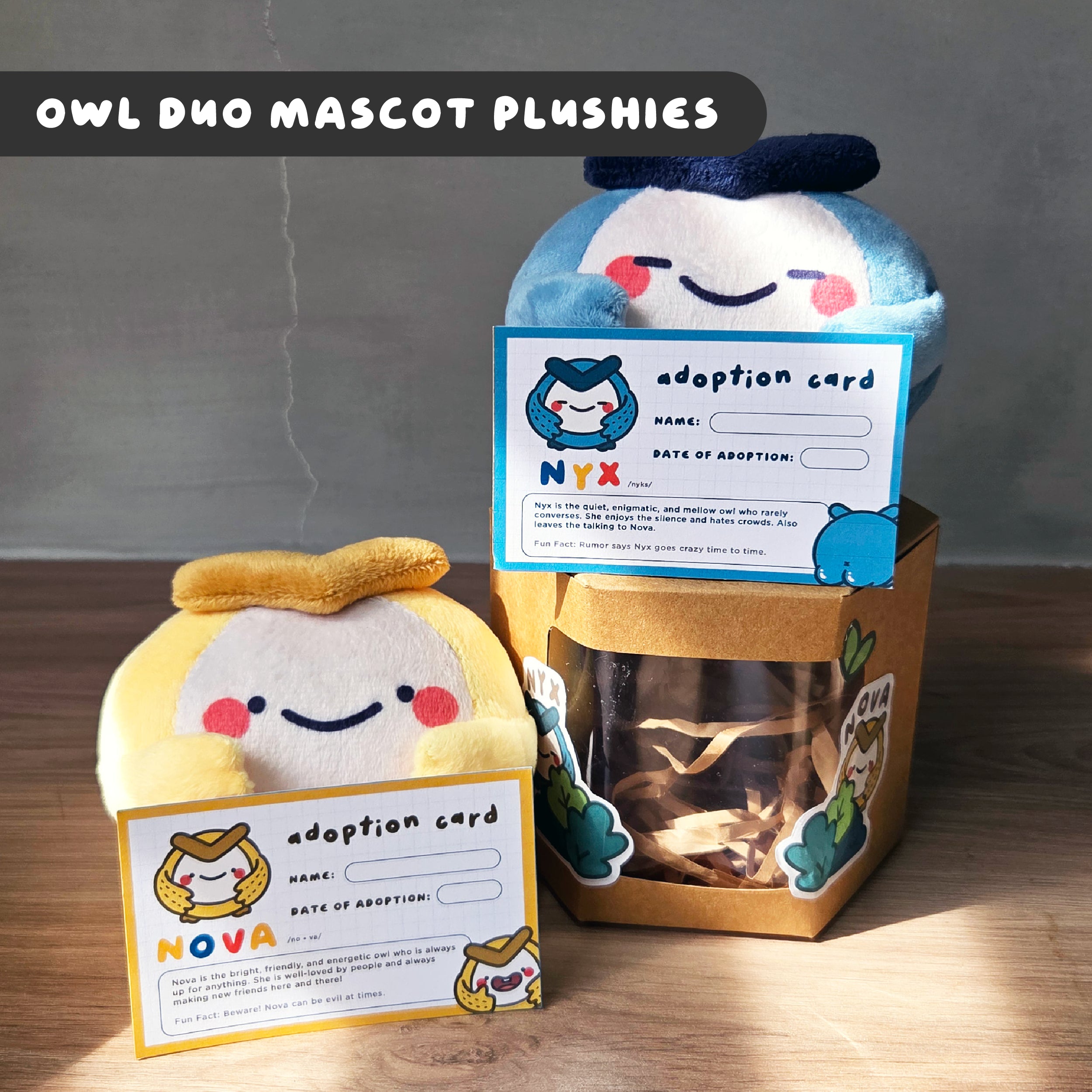 Nyx + Nova Mascot Plushies