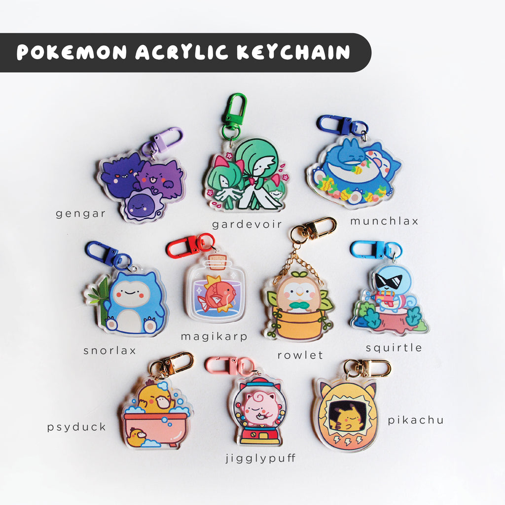 Pokemon Acrylic Keychains