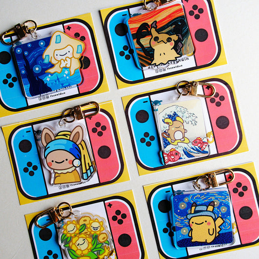 Pokemon x Famous Paintings Acrylic Keychains
