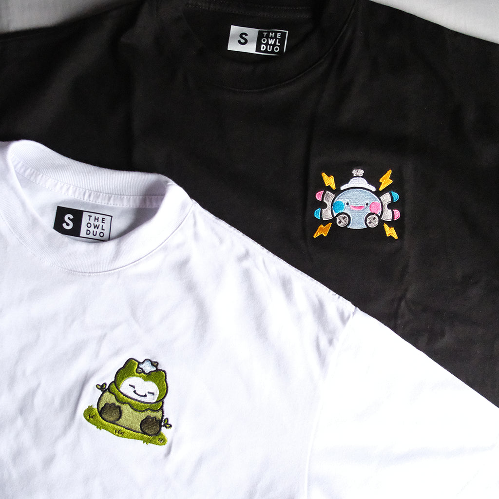 Mosslax Pokopia Embroidered Oversized Boxy Shirt