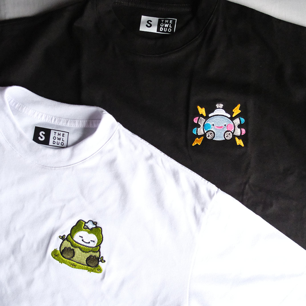 Mosslax Pokopia Embroidered Oversized Boxy Shirt