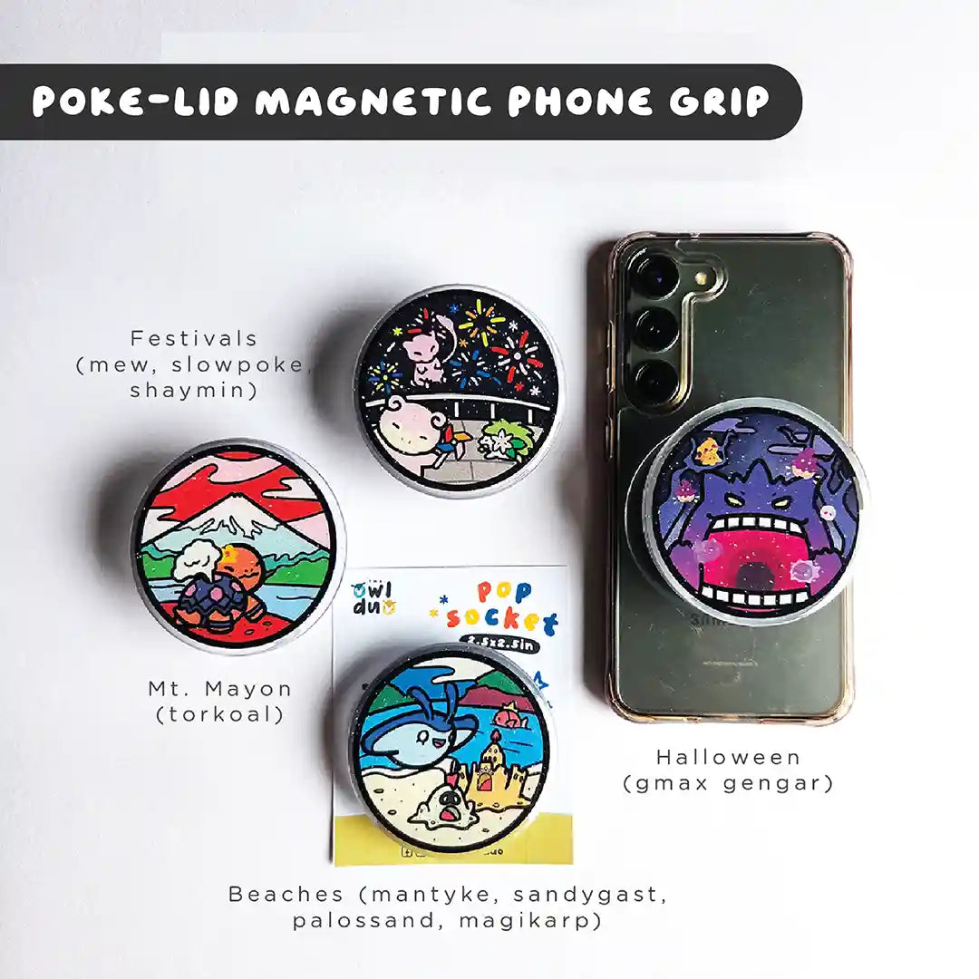 Poke-Lid Magnetic Phone Grip