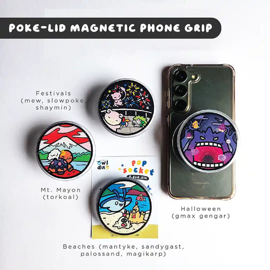 Poke-Lid Magnetic Phone Grip
