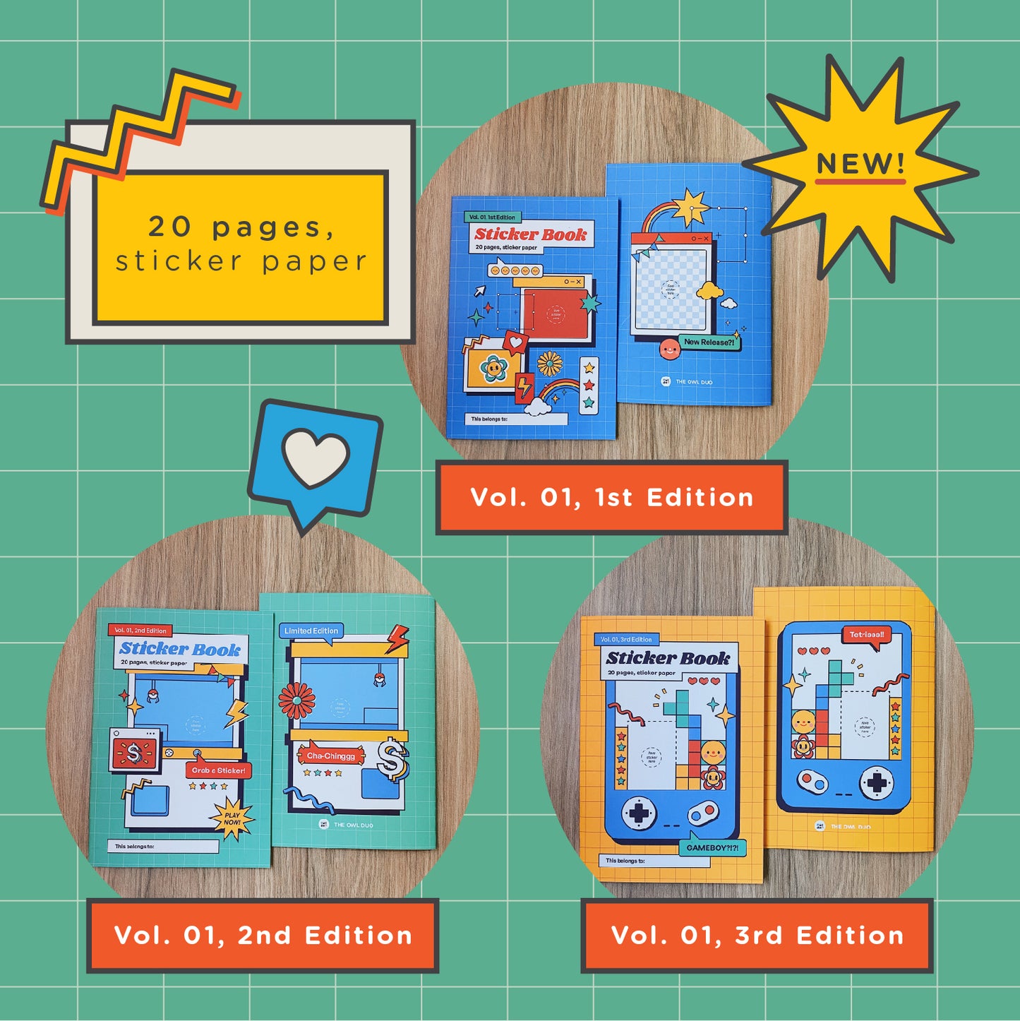 A5 Reusable Sticker Book