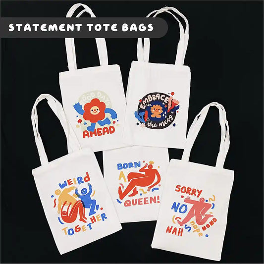Statement Canvas Tote Bag
