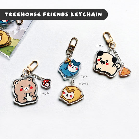 Treehouse Friends Keychain